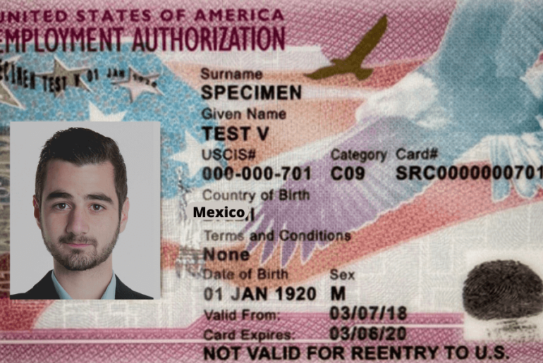identification foto hombre man para pasaporte - EAD Card: Permiso de Trabajo