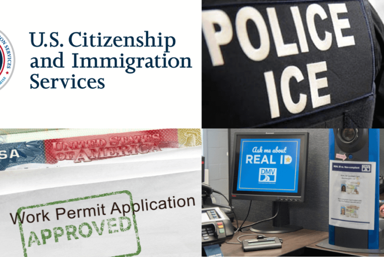 Asilo + Permisos de trabajo + ICE + Real ID